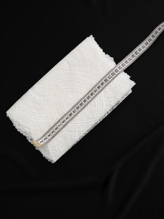 Эластичное кружево э728п молочный