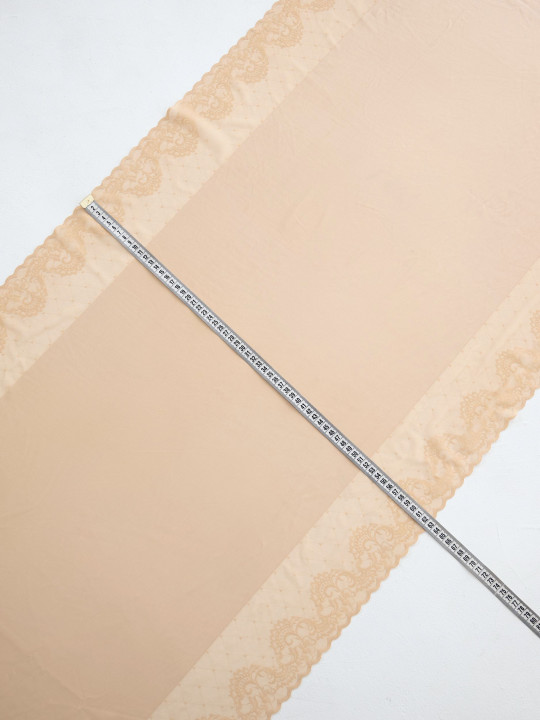 Микрофибра утяжка с кружевом Э726п плотная, тяжёлая, упругая