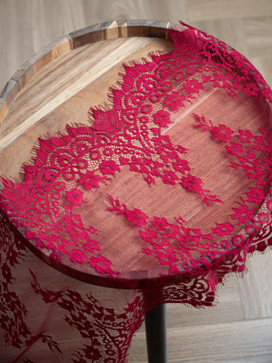 Кружево с ресничками Р411 (цена за купон 280см*30см)