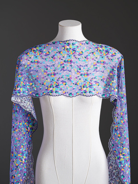 Эластичное кружево э735п микс