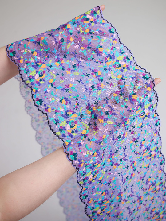 Эластичное кружево э735п микс