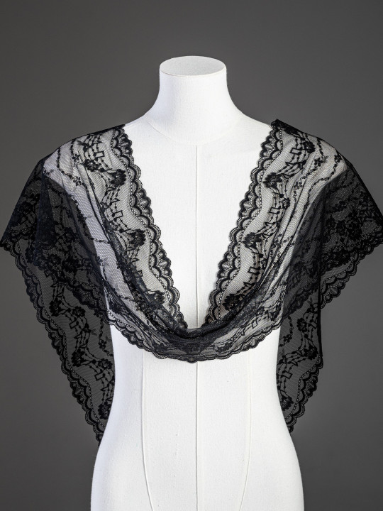 Эластичное кружево Э700п цвет чёрный