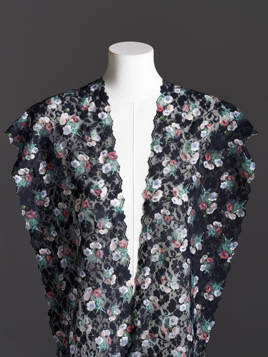 Эластичное кружево э720п цвет чёрный