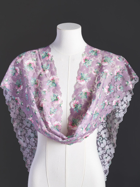 Эластичное кружево э717п цвет сиреневый пыльный