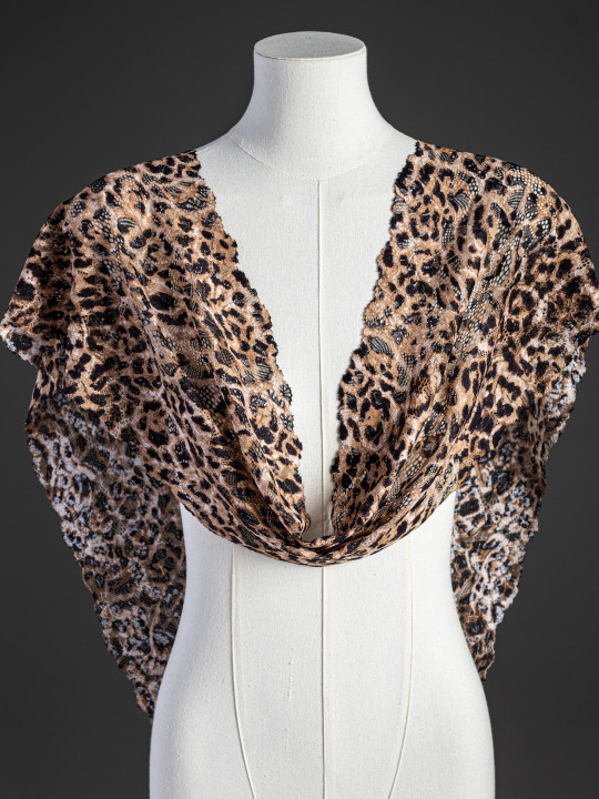 Эластичное кружево 693п леопард