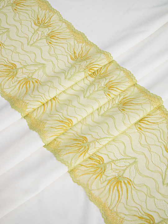 Эластичное кружево э489п цвет салатовый