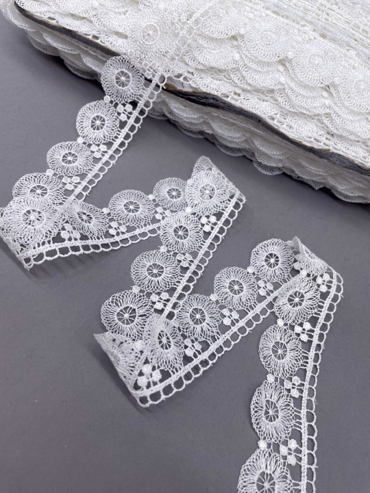 Кружево макраме М246 молочный
