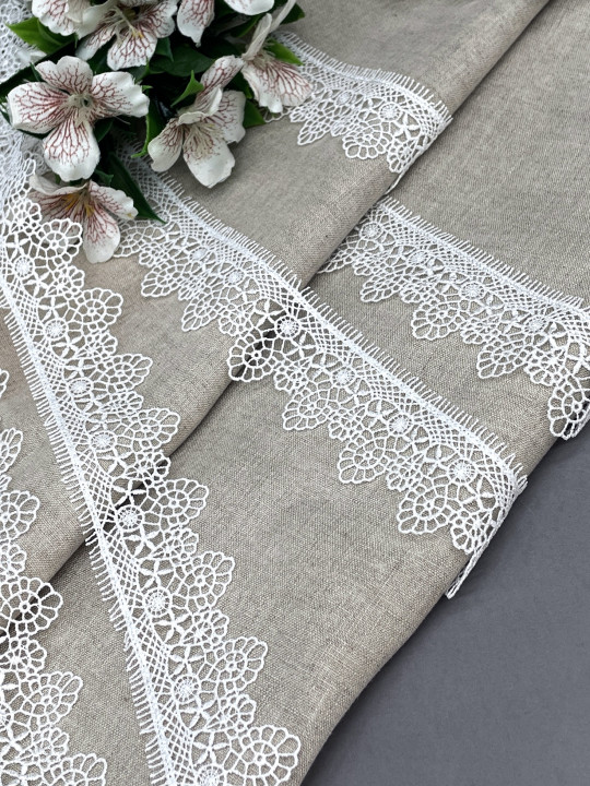 Кружево макраме М248 молочный