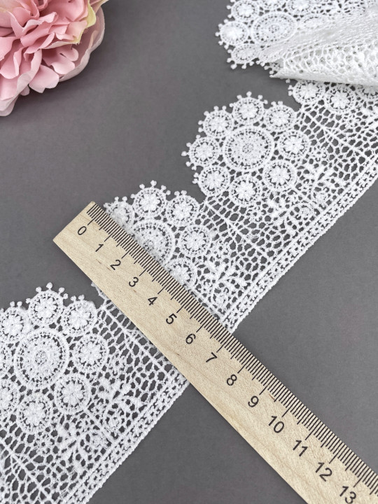 Кружево макраме М250 молочный