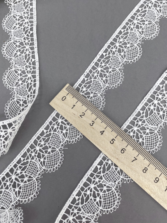 Кружево макраме М252 молочный
