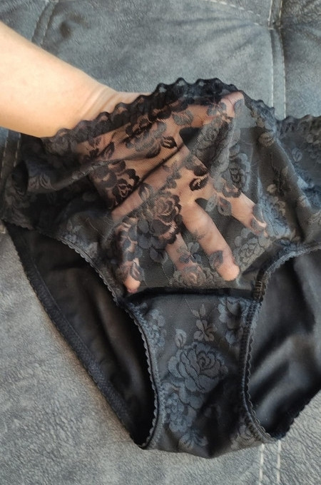 Эластичное кружево Э1171 цвет чёрный