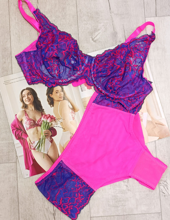 Эластичное кружево Э1154п цвет сине-чернильный